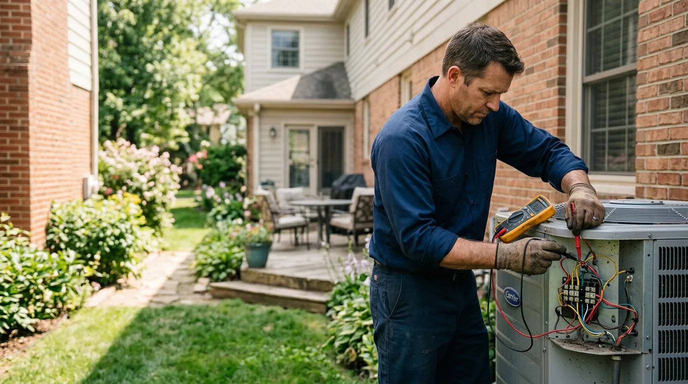 HVAC technician working near Medford, OR